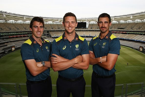 The Aussie pace trio of Cummins, Hazlewood and Starc