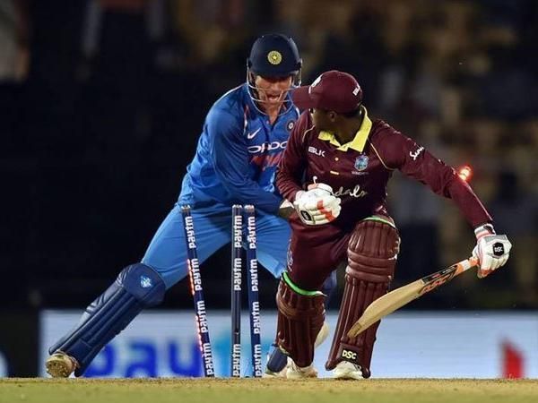 Dhoni is renowned for his lightning-quick glovework behind the wicket