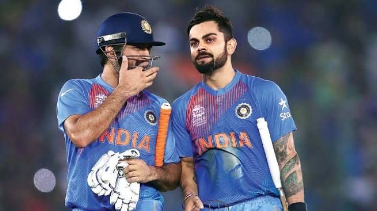 MS Dhoni and Virat Kohli