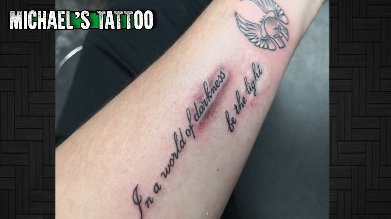 Michael Green's tattoo.