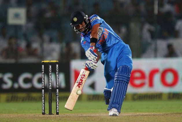 Kohli scored the fastest ODI hundred by an Indian off 52 balls at Jaipur