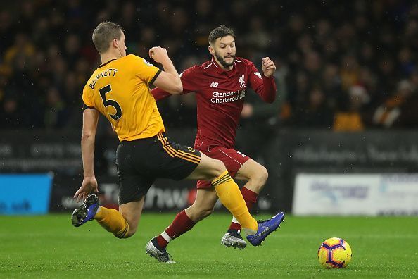 Adam Lallana in action for Liverpool