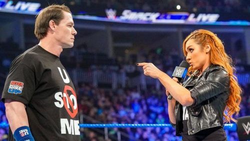 Cena and Becky Lynch