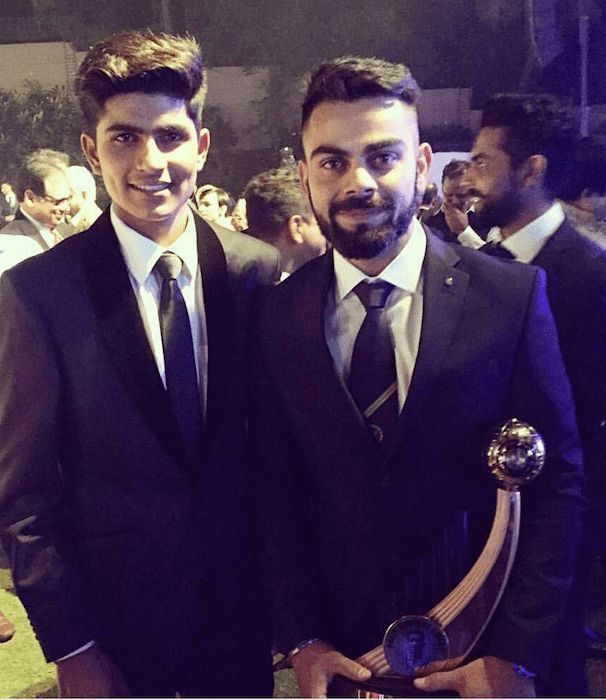 Shubman is a big fan of Indian captain Virat Kohli