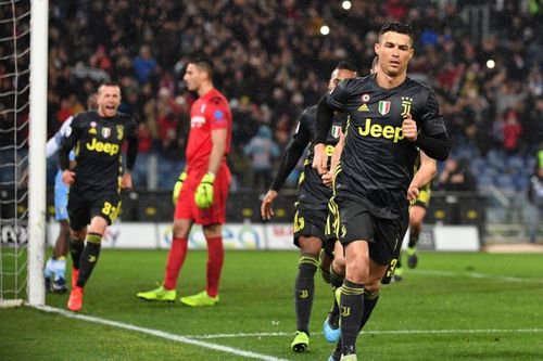 Ronaldo netted his eighth straight away goal in Serie A against LazioÂ 