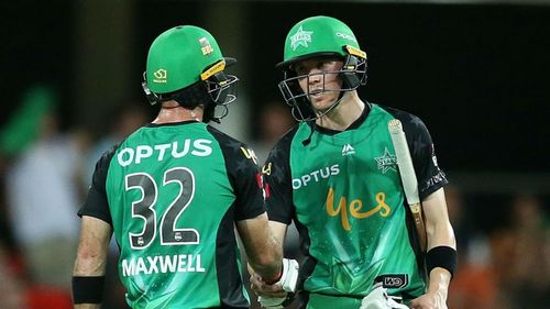 Melbourne Stars team-mates Glenn Maxwell and Nick Larkin