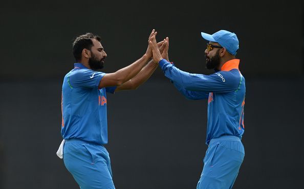 Mohammed Shami and Virat Kohli