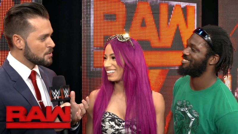 Sasha Banks had joined forces with Rich Swann in mid-2017