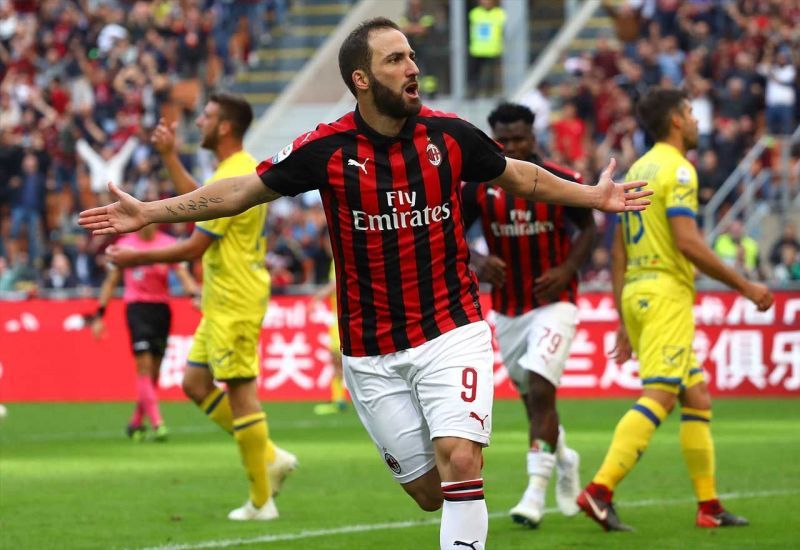 Higuain is currently on loan at Milan