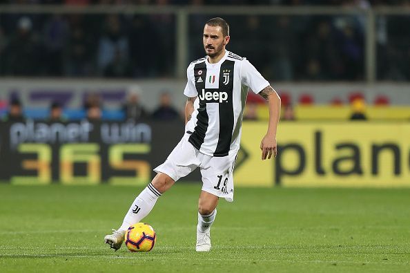 Bonucci will be missing for the Bianconeri