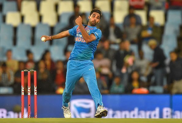 Bhuvneshwar Kumar struggled in the death overs