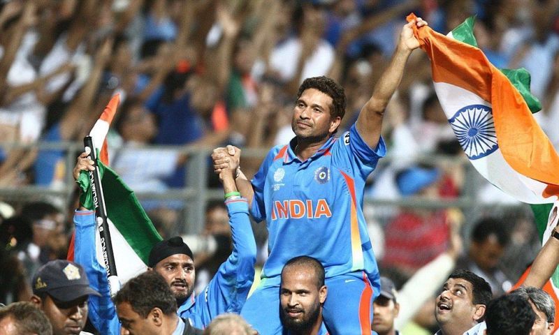 The whole world was on feet for Sachin Tendulkar after India won the World Cup 2011