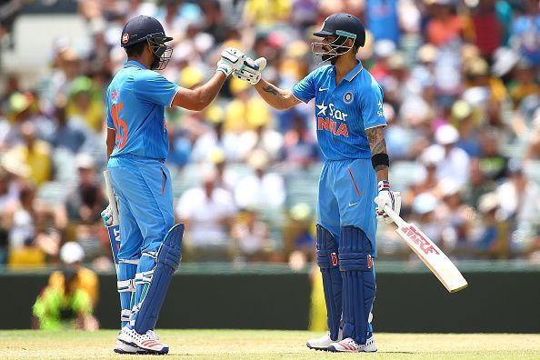 Virat Kohli (R) and Rohit Sharma have been carrying the load of Indian batting