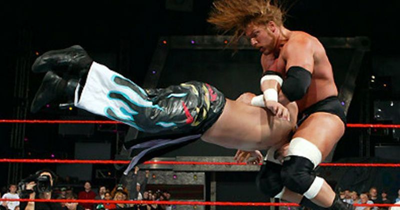 Triple H performing the Pedigree