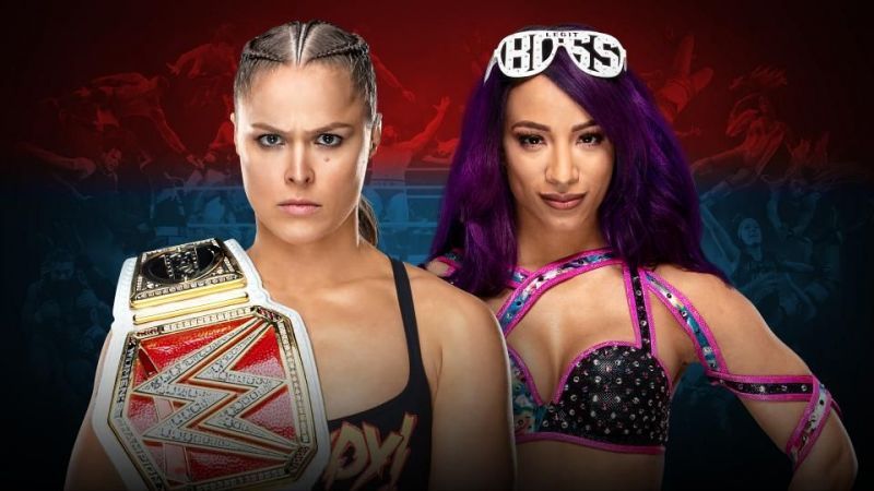 RAW Women&#039;s Champion Ronda Rousey vs Sasha Banks