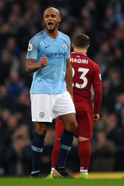 Kompany has not played for Manchester City since their meeting with Liverpool