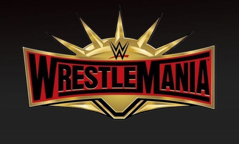 The logo for WrestleMania 35.