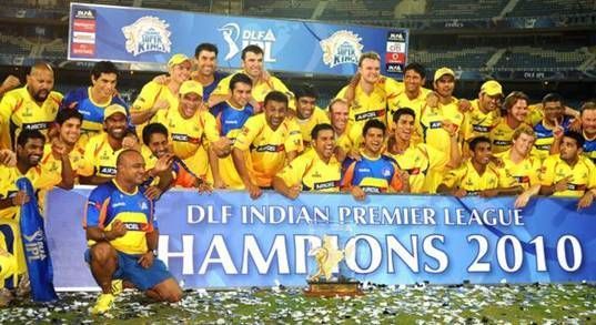CSK lifted the title in 2010