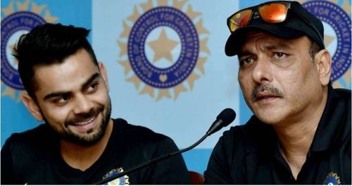 Skipper Virat Kohli and coach Ravi Shastri.