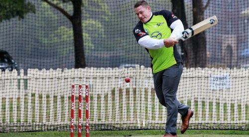 John Cena trying his hand in the game of Cricket