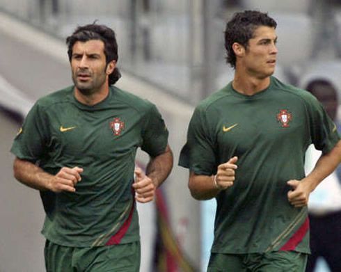 Figo and Ronaldo