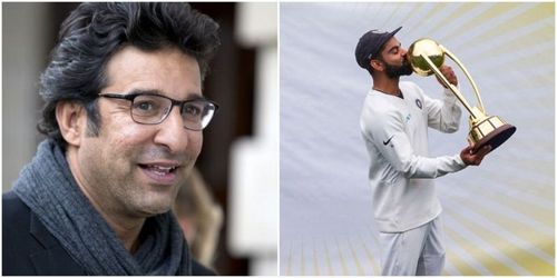 Wasim Akram and Virat Kohli