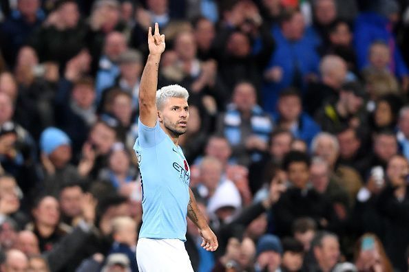 Aguero will try to lead Manchester City to a much-needed win