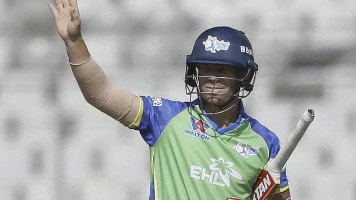 David Warner was the captain of the Sylhet Sixers in the Bangladesh Premier League