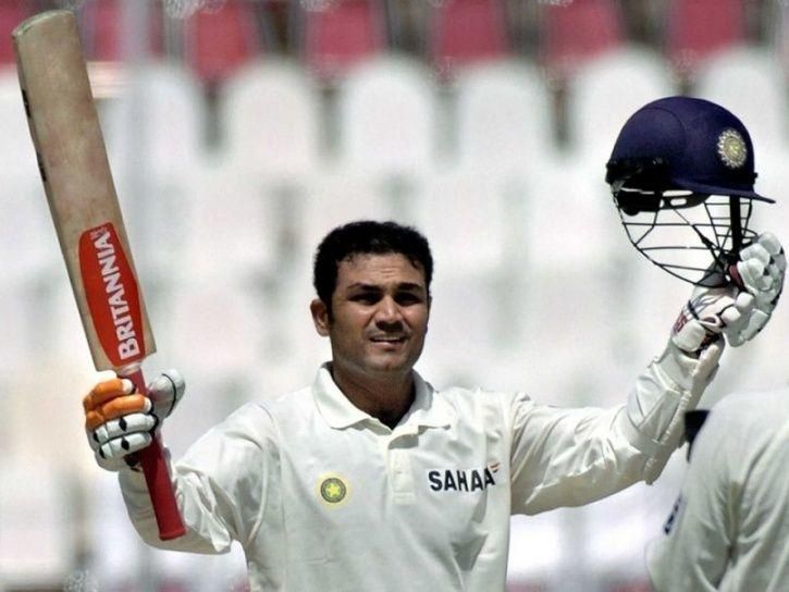 Virender Sehwag scored India&#039;s first ever triple century in Test history