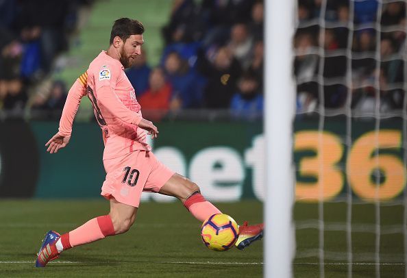 Lionel Messi had scored a total of 51 goals in the calendar year 2018