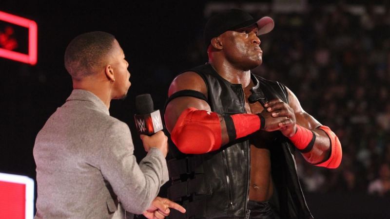 Lashley with his hype man, Lio Rush