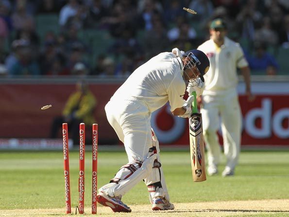 Image result for rahul dravid bowled in test cricket