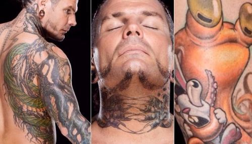 Jeff Hardy is instantly recognisable because of his tattoos