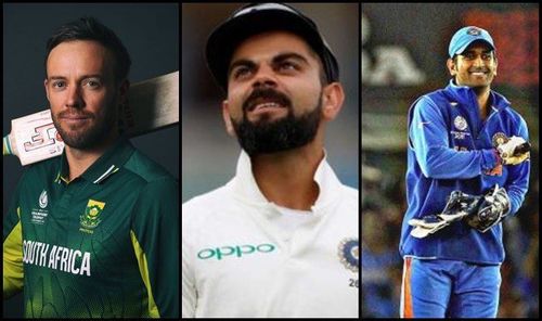 MS Dhoni, AB de Villiers and Virat Kohli, all three feature on this list