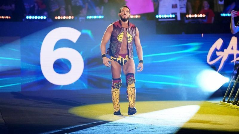 Johnny Gargano makes his way to the ring during the Royal Rumble match.