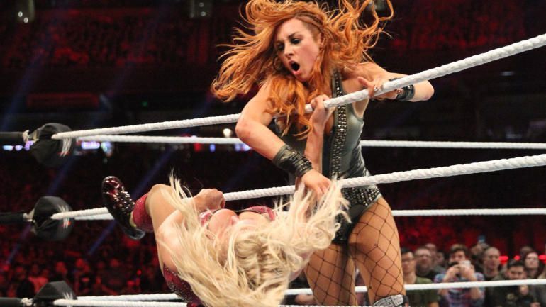 Becky Lynch eliminated Charlotte Flair to win the 2019 Women's Royal Rumble match