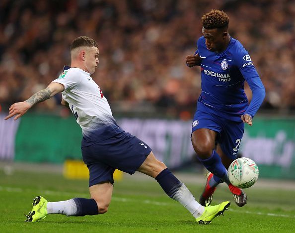 Callum Hudson-Odoi started for Chelsea against Spurs in the League Cup