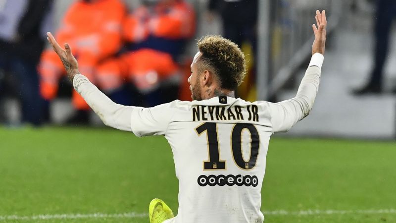 Neymar is doubtful for the Champions League clash against Manchester United