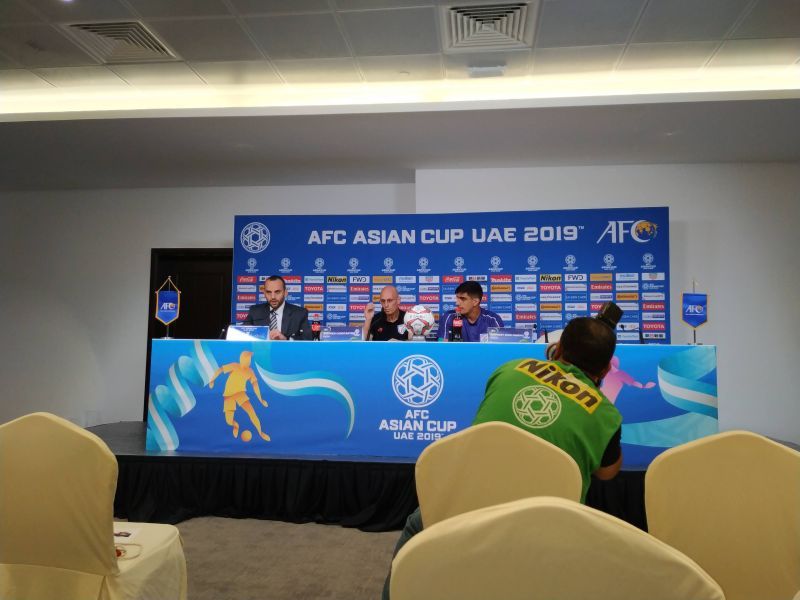 Stephen Constantine and Gurpreet Singh Sandhu during the press conference