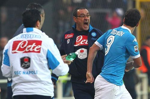 Maurizio Sarri and Gonzalo Higuain during their Napoli days.