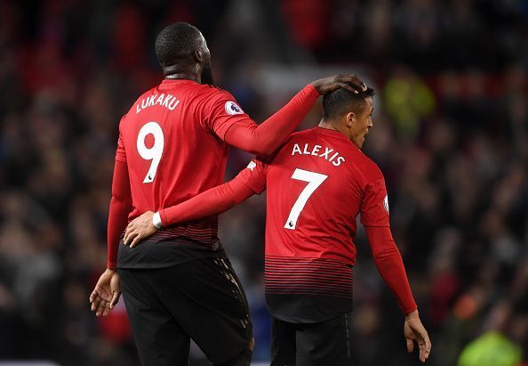 Lukaku and Sanchez against Reading