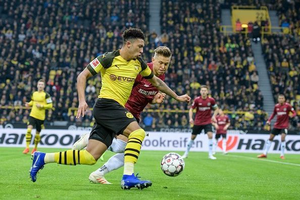 England&#039;s teenage star Jadon Sancho has made a big impression in the Bundesliga