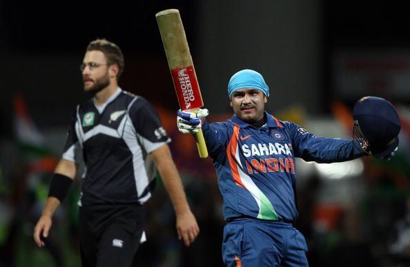 Virender Sehwag was at his belligerent best on tough conditions in New Zealand