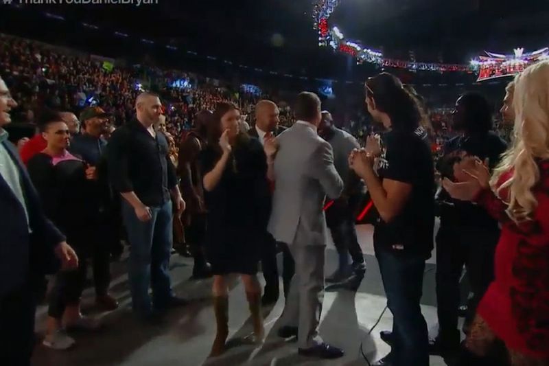 Titus O&#039;Neil grabbing Mr McMahon