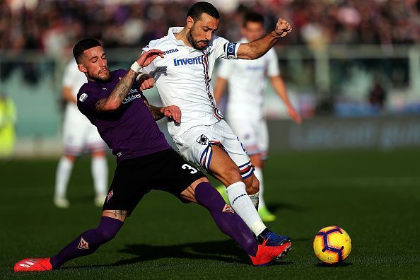 UC Sampdoria&#039;s Fabio Quagliarella is Serie A&#039;s second-highest scorer this season.