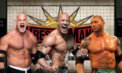 Could Goldberg, the Rock or Batista return to action at 'Mania?