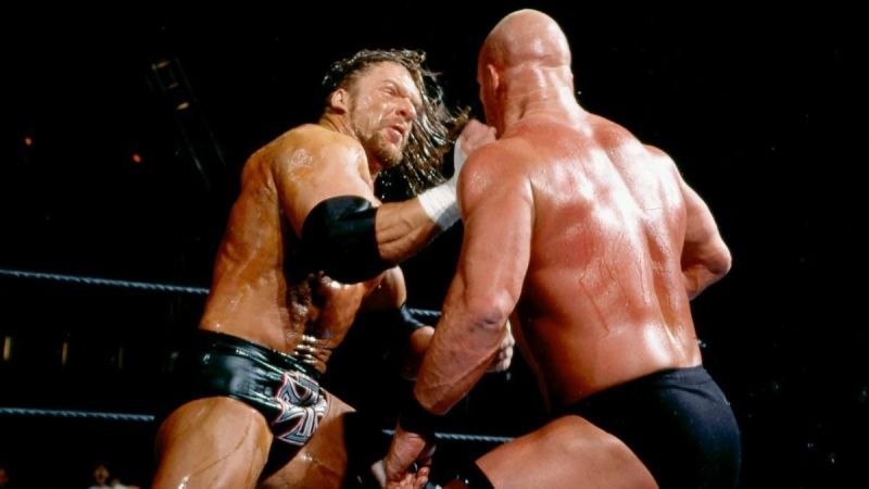 Triple H and Stone Cold battle to win the 2002 Royal Rumble