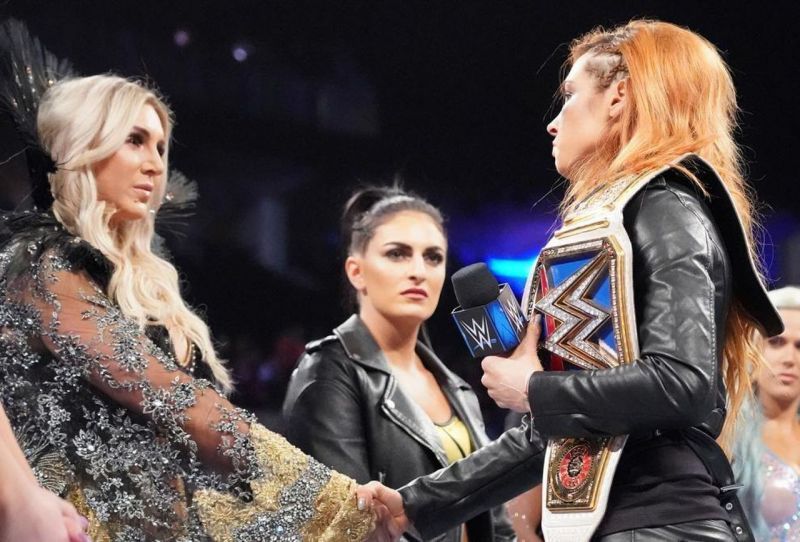 Ronda, Becky, and Charlotte have some unfinished business
