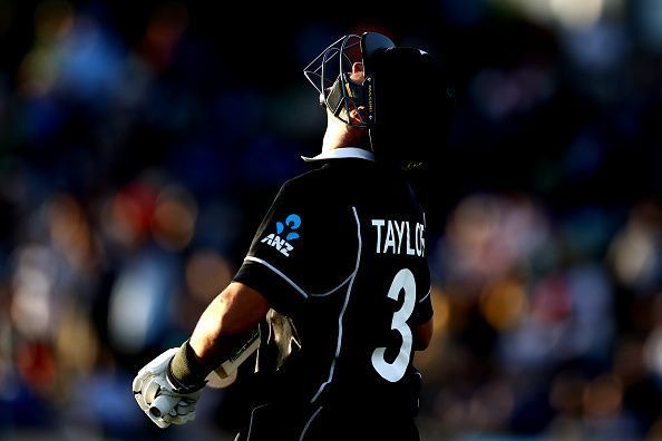 Ross Taylor during New Zealand v India - ODI Game 2