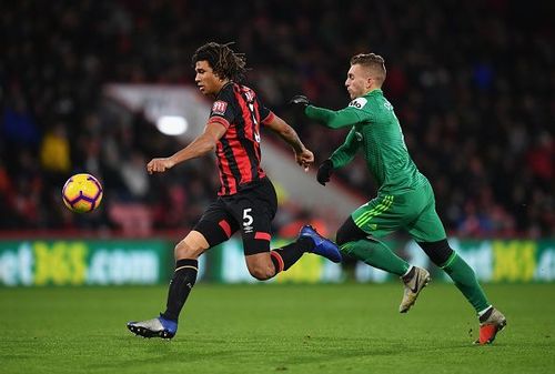 Bournemouth's Nathan Ake in action against Watford earlier this month